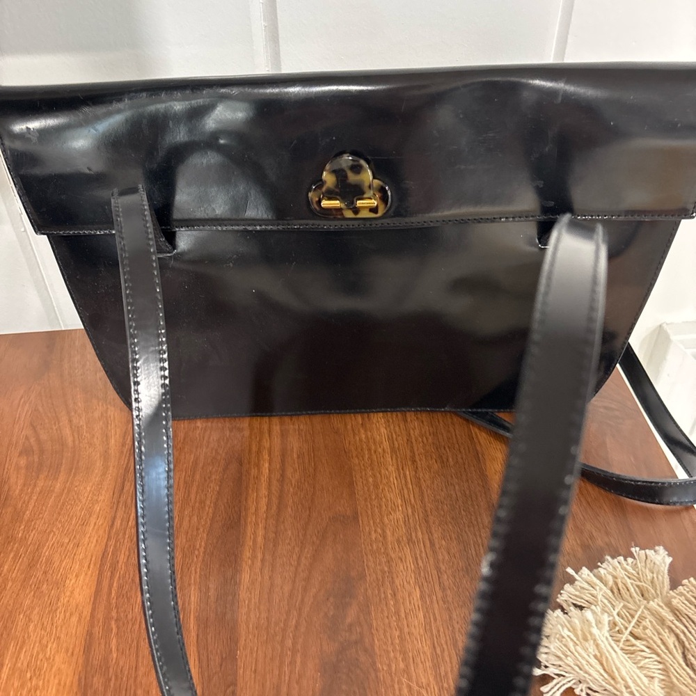 Furla Glossy Black Shoulder Bag